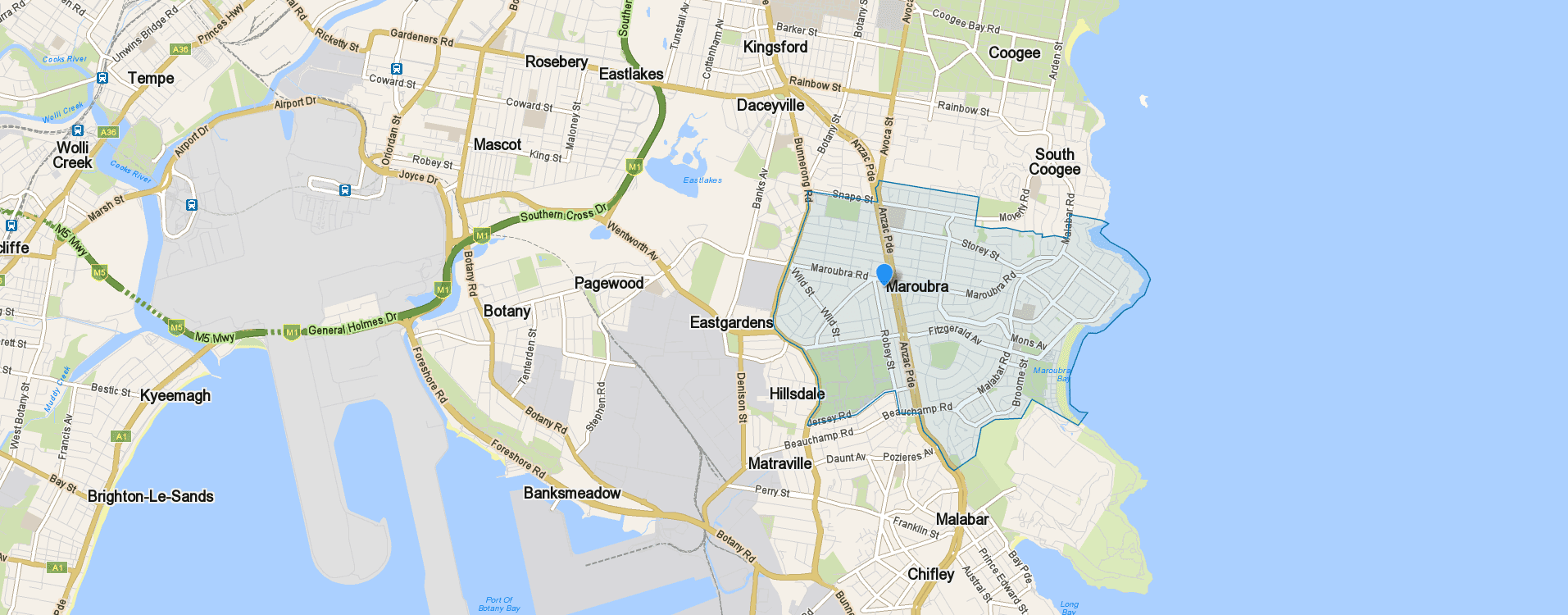 Sydney Roof Service Area - Maroubra 2035 Sydney NSW metal roofing sydney