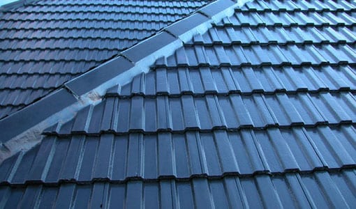 roof tile blue concrete tiled roofing